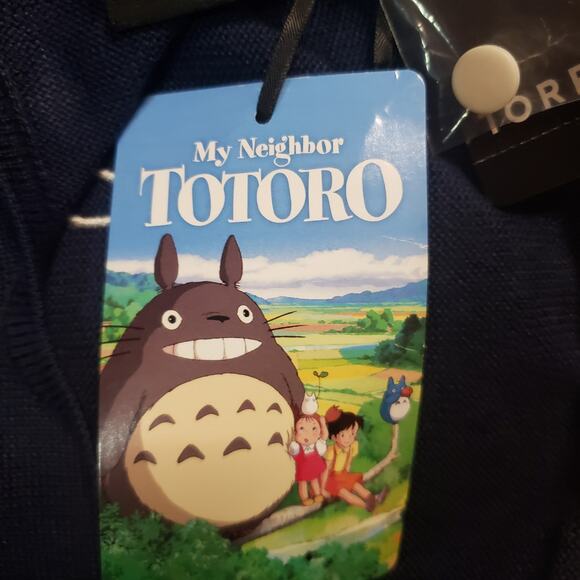 Studio by Torrid Totoro Sweater 1X Blue Animecore Fall Knit Peter Pan Collar - Picture 8 of 10